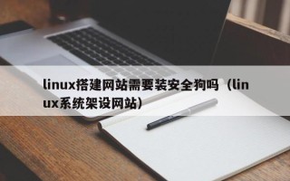 南阳linux搭建网站需要装安全狗吗（linux系统架设网站）